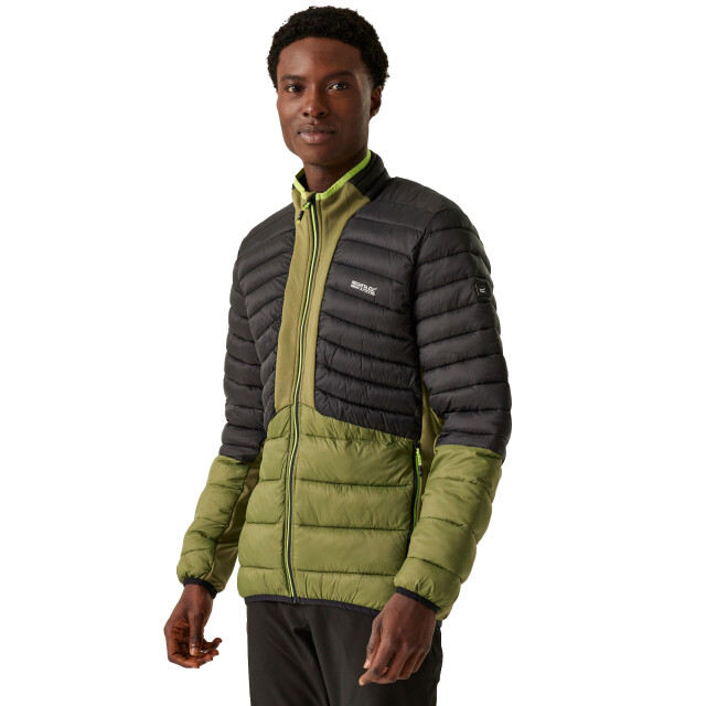 Regatta Heren leedre colour block hybride jas UTRG10942_nephritegreenblack large