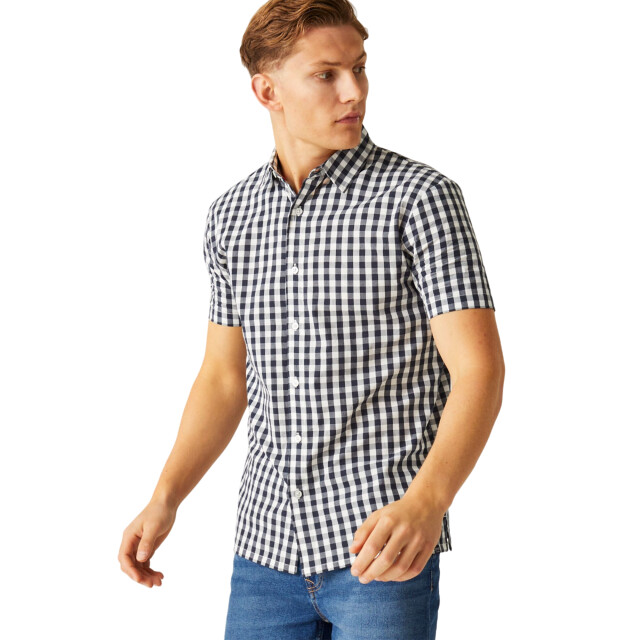 Regatta Heren denmoor geruit overhemd UTRG10991_navywhite large