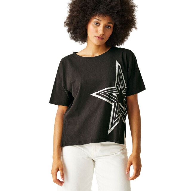 Regatta Dames abaya sterrenfolie t-shirt UTRG10988_black large