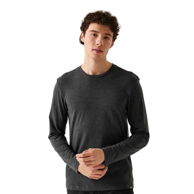 Regatta Heren maylow effen t-shirt UTRG11011_blackmarl large