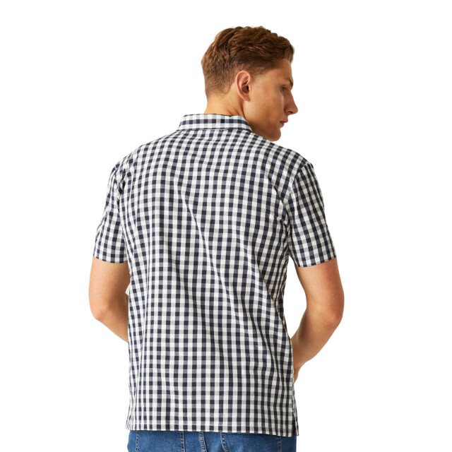 Regatta Heren denmoor geruit overhemd UTRG10991_navywhite large