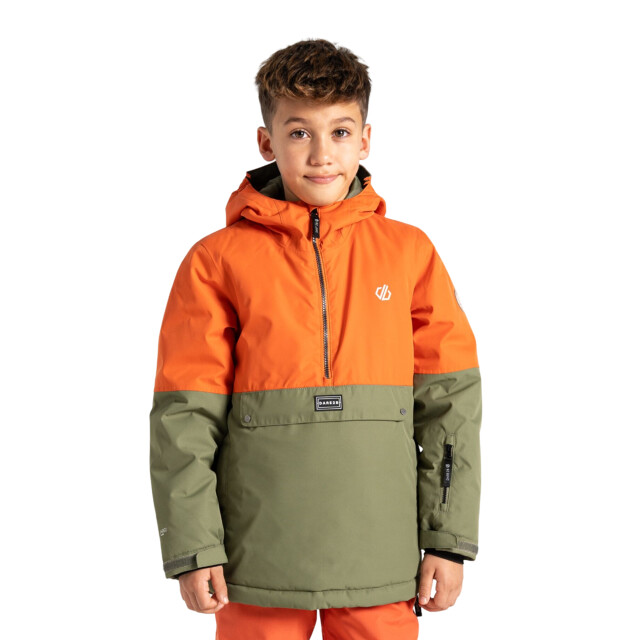 Dare2b Freehand overhead ski-jas voor kinderen/kinderen UTRG11012_orangerustolivinegreen large