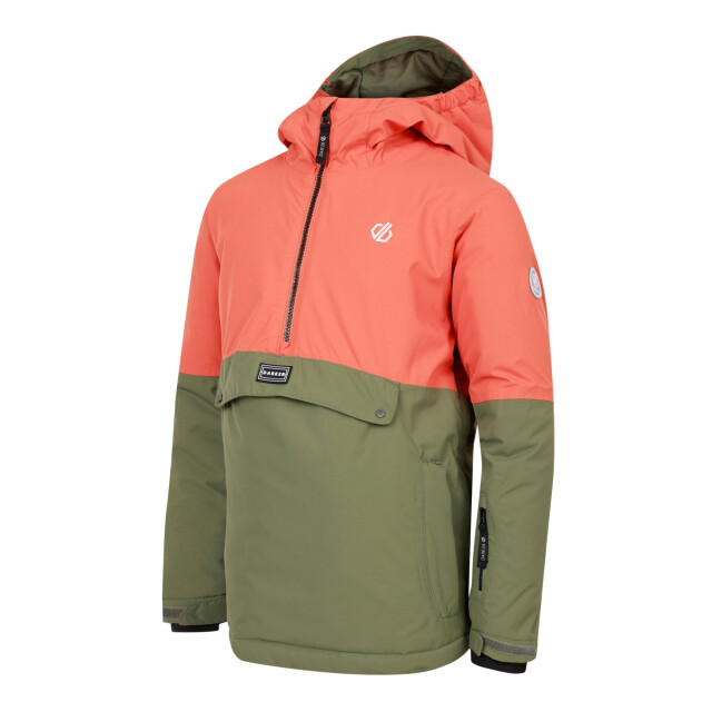 Dare2b Freehand overhead ski-jas voor kinderen/kinderen UTRG11012_orangerustolivinegreen large