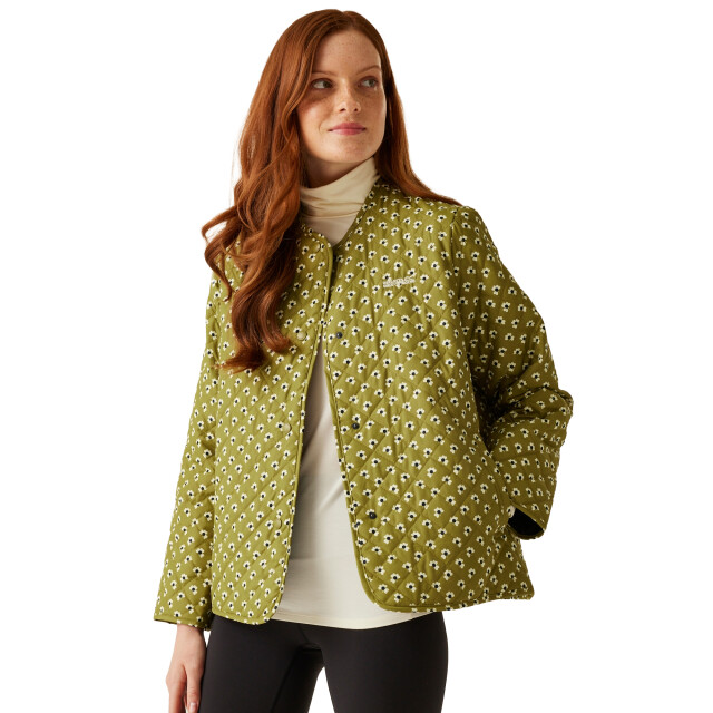 Regatta Dames orla kiely daisy gewatteerde jas UTRG11032_clovergreen large
