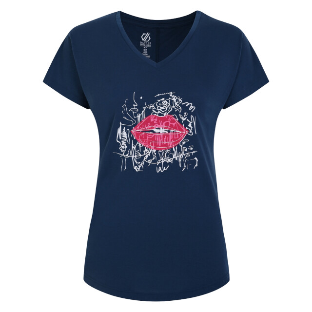 Dare2b Dames kalm lippen t-shirt UTRG10974_moonlightdenim large