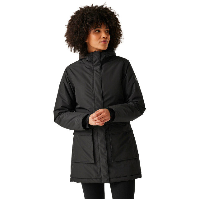 Regatta Dames voltera verwarmd waterdicht jasje UTRG10935_black large