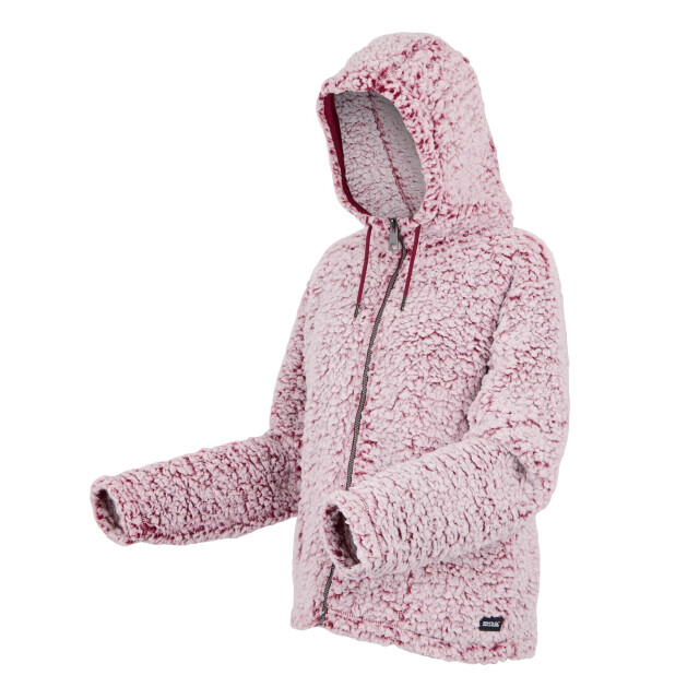 Regatta Dames zelpha fluffy fleecejas met capuchon UTRG10958_rumbared large