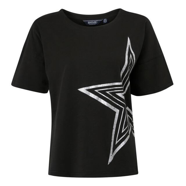 Regatta Dames abaya sterrenfolie t-shirt UTRG10988_black large