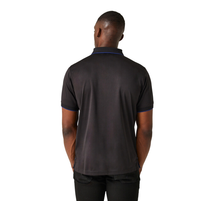 Regatta Heren navigate poloshirt met korte mouwen UTRG10810_blacknewroyal large