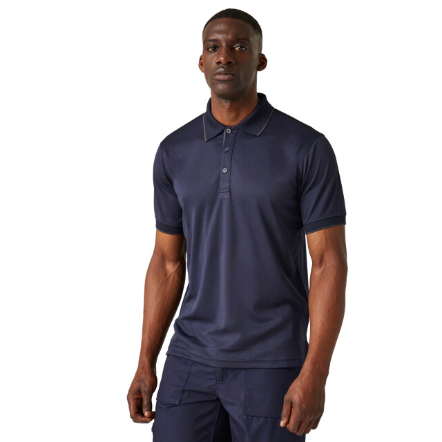 Regatta Heren navigate poloshirt met korte mouwen UTRG10810_navysealgrey large