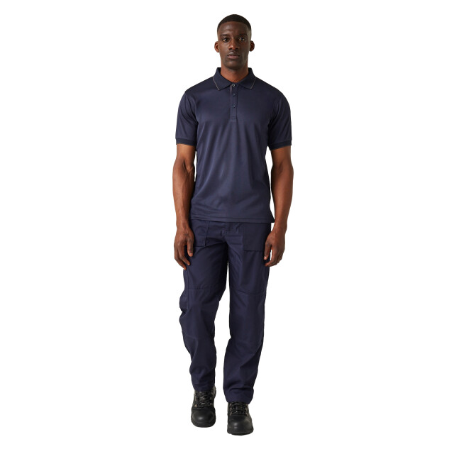 Regatta Heren navigate poloshirt met korte mouwen UTRG10810_navysealgrey large