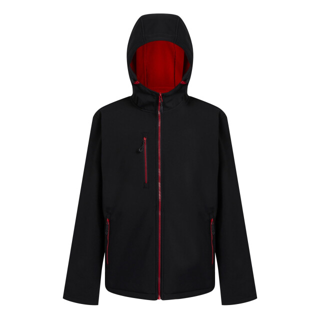 Regatta Heren navigate 2 layer soft shell jas UTRG10787_blackclassicred large