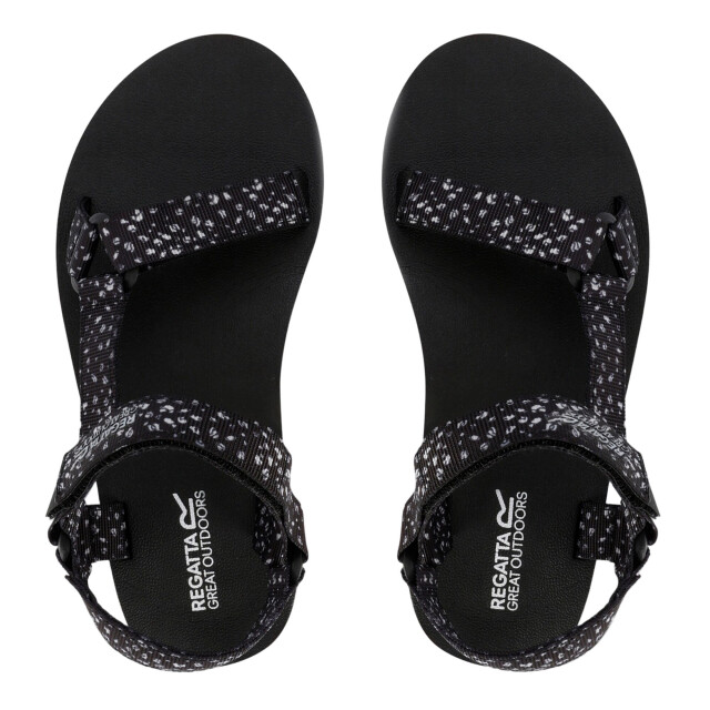 Regatta Dames lady vendeavour polka dot sandalen UTRG10793_blackwhite large