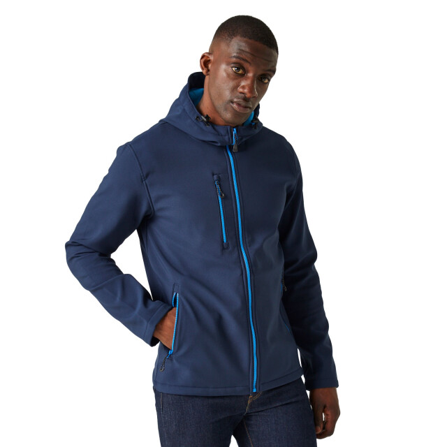 Regatta Heren navigate 2 layer soft shell jas UTRG10787_navyfrenchblue large