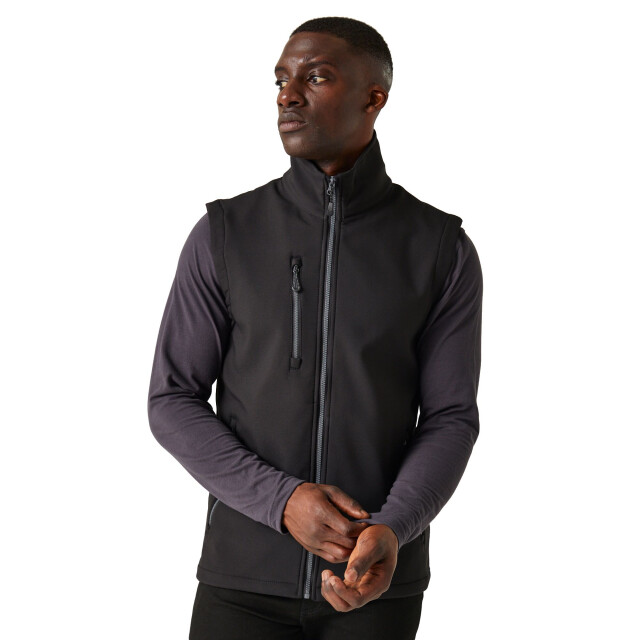Regatta Heren navigate softshell 2-laags bodywarmer UTRG10672_blacksealgrey large
