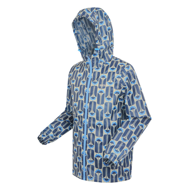Regatta Dames orla kiely tall bloemen packaway waterdichte jas UTRG10680_navy large