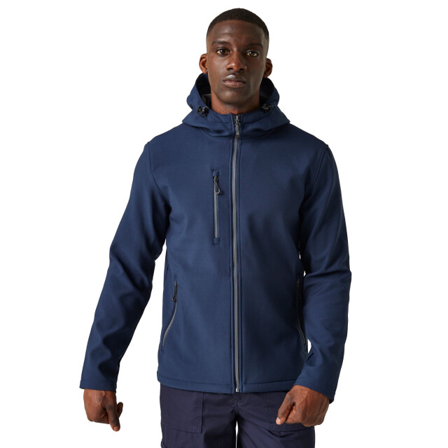 Regatta Heren navigate 2 layer soft shell jas UTRG10787_navysealgrey large