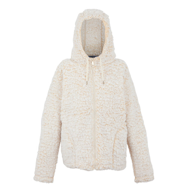 Regatta Dames zelpha fluffy fleecejas met capuchon UTRG10958_lightvanilla large