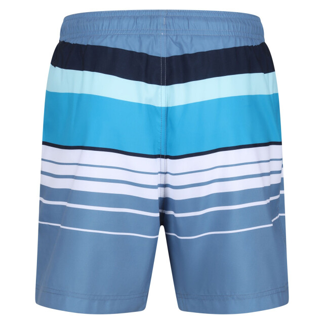 Regatta Heren loras gestreepte zwemshort UTRG10739_coronetblue large