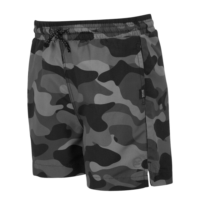 Regatta Skander iii effen zwemshort kinderen/kinderen UTRG10671_greyblackcamo large