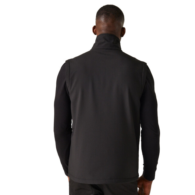 Regatta Heren navigate softshell 2-laags bodywarmer UTRG10672_blacklimegreen large