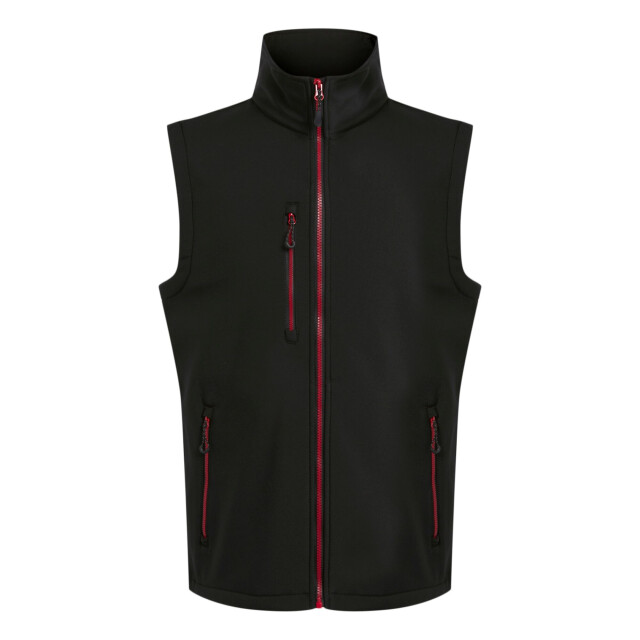 Regatta Heren navigate softshell 2-laags bodywarmer UTRG10672_blackclassicred large