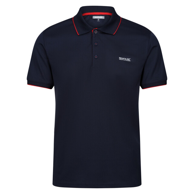 Regatta Heren oakmont poloshirt UTRG10704_navydangerred large