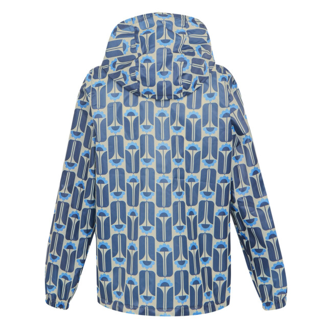 Regatta Dames orla kiely tall bloemen packaway waterdichte jas UTRG10680_navy large