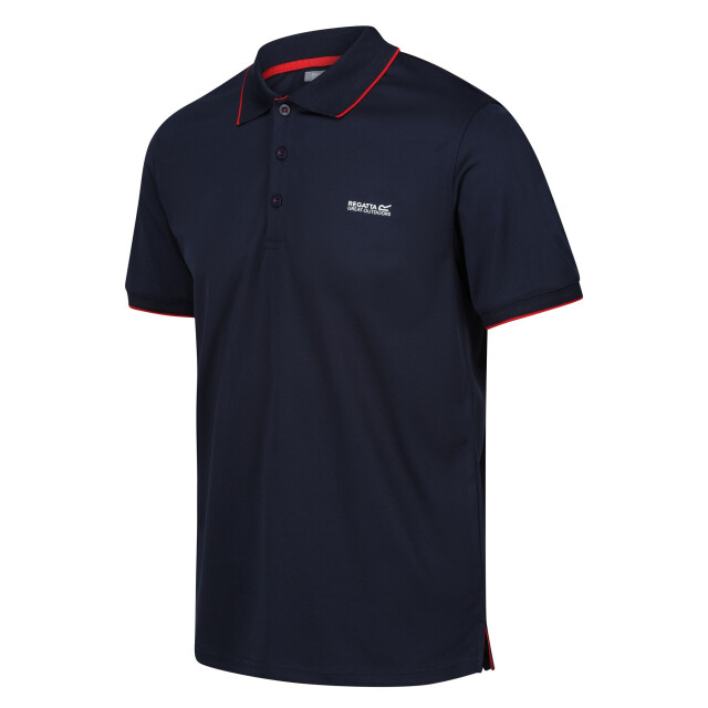 Regatta Heren oakmont poloshirt UTRG10704_navydangerred large