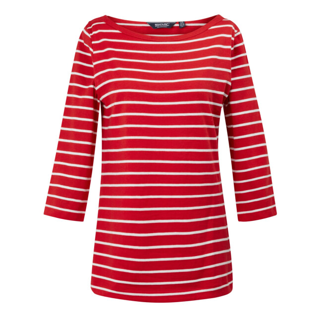 Regatta Dames bayletta 3/4 mouw top UTRG10195_highriskredwhite large