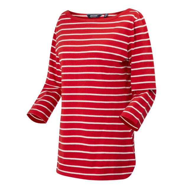 Regatta Dames bayletta 3/4 mouw top UTRG10195_highriskredwhite large