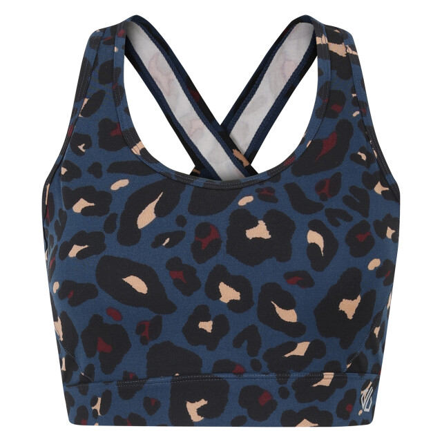 Dare2b Dames swift ii sportbeha met dierenprint UTRG10296_moonlightdenim large