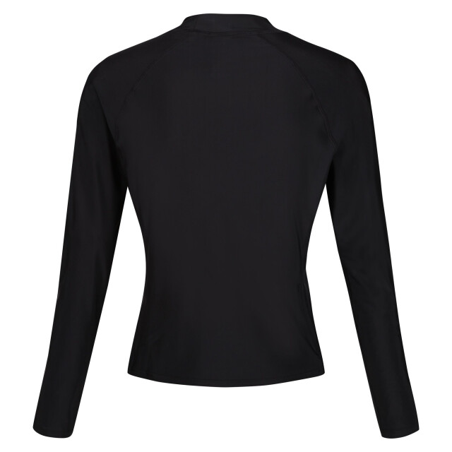 Regatta Dames tekst rash top met lange mouwen UTRG9844_black large