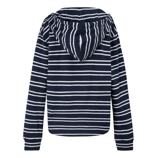 Regatta Dames minerve stripe v hals hoodie UTRG9887_navywhite large