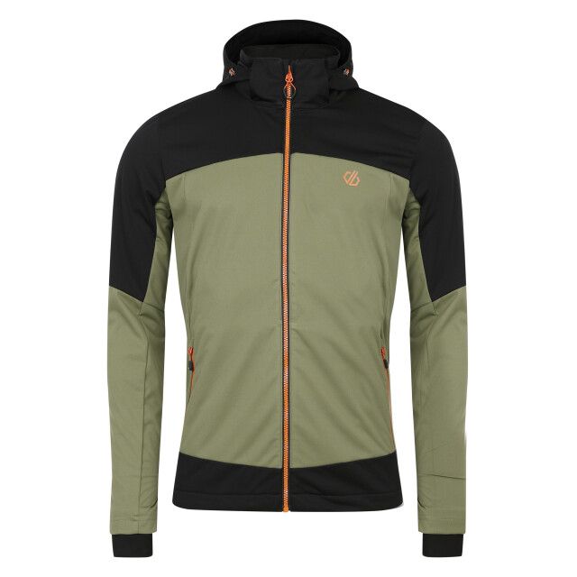 Dare2b Heren mountaineer soft shell jas UTRG9766_olivinegreenblack large