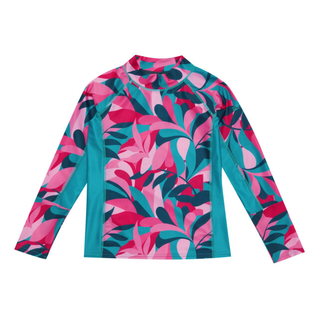 Regatta Kinderen/kids hoku ii tropical leaves zwemtop UTRG9783_tahoeblue large