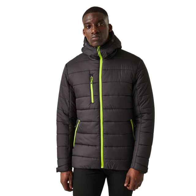 Regatta Thermisch gewatteerd jack voor heren UTRG9401_blacklimegreen large