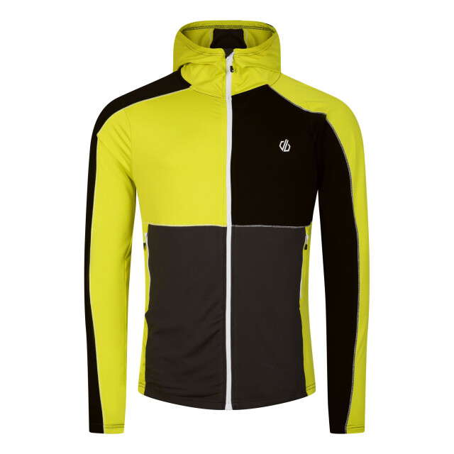 Dare2b Heren assimilate core stretch hooded midlayer UTRG9692_neonspringblack large
