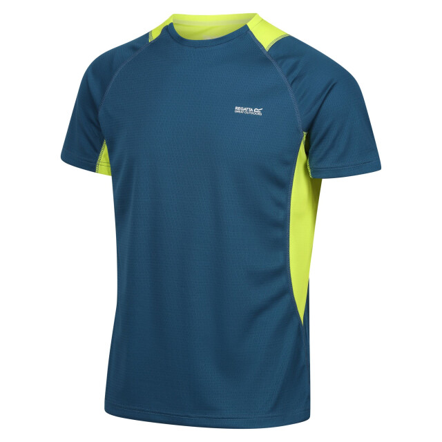 Regatta Heren virda iv t-shirt UTRG9799_moroccanbluecitronlime large