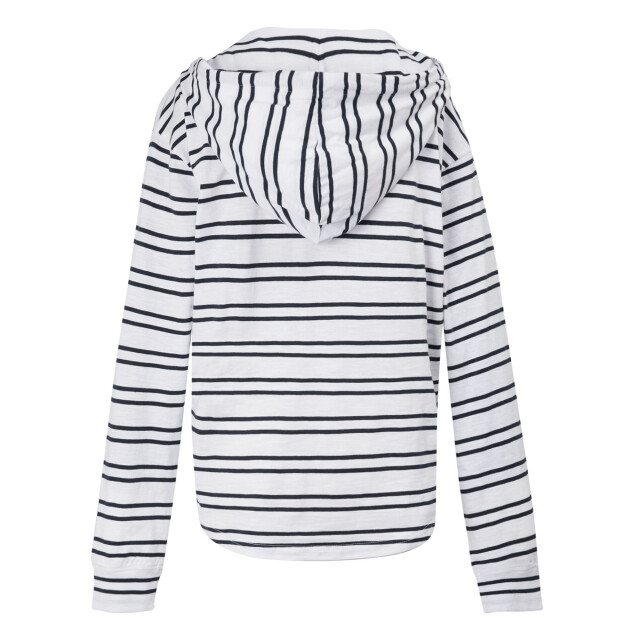 Regatta Dames minerve stripe v hals hoodie UTRG9887_whitenavy large