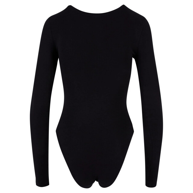 Urban Classics Dames stretch jersey body met lange mouwen UTTN886_black large