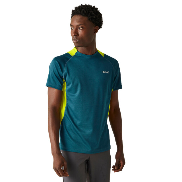 Regatta Heren virda iv t-shirt UTRG9799_moroccanbluecitronlime large