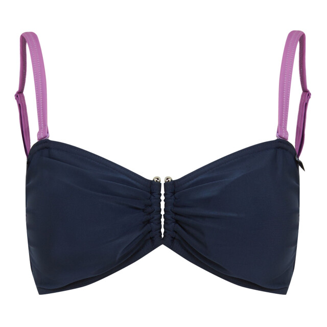 Regatta Dames aceana iii contrast bikinitop UTRG8982_navyradiantorchid large