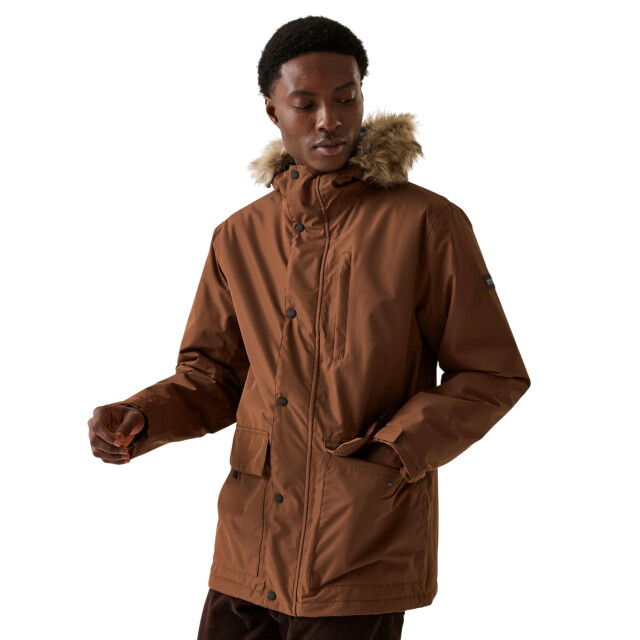 Regatta Heren salinger iv waterdichte jas UTRG8937_darkbrown large