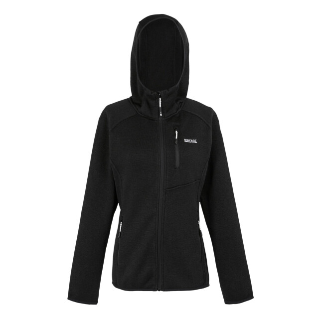Regatta Dames newhill marl fleecejas met capuchon UTRG8830_black large