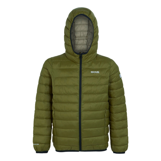 Regatta Marizion gewatteerde jas met capuchon voor kinderen/kinderen UTRG9018_nephritegreenabbeystone large