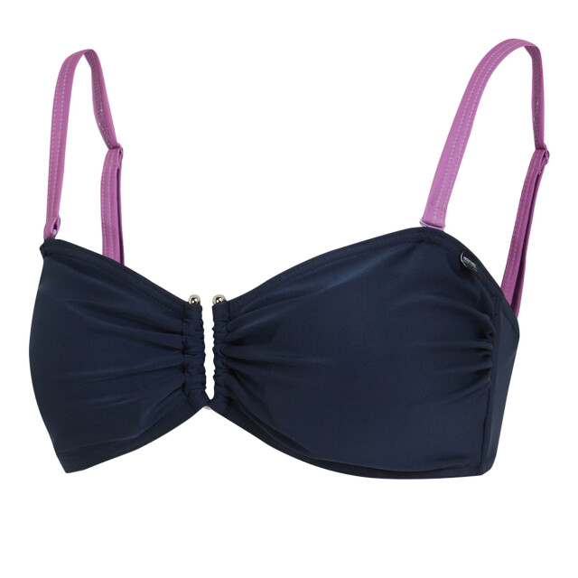 Regatta Dames aceana iii contrast bikinitop UTRG8982_navyradiantorchid large