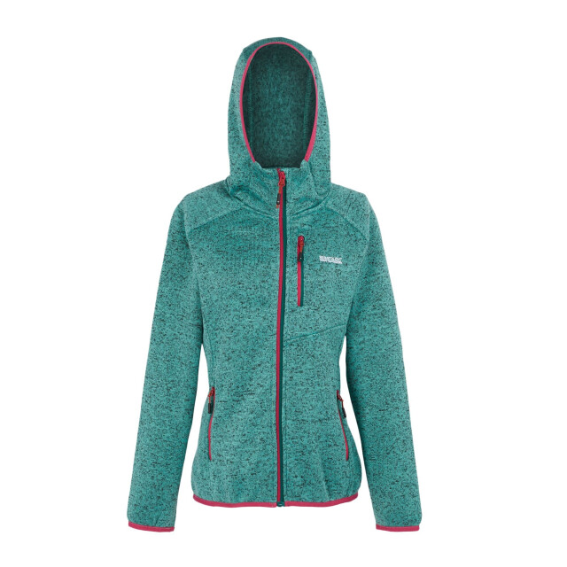 Regatta Dames newhill marl fleecejas met capuchon UTRG8830_dustygreen large