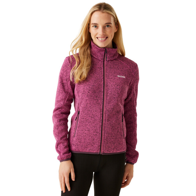 Regatta Dames newhill marl full zip fleecejack UTRG8828_violet large
