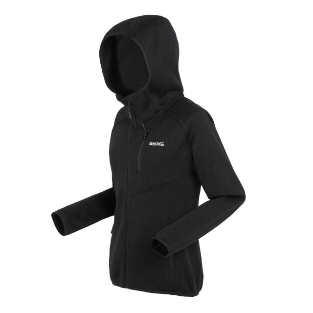Regatta Dames newhill marl fleecejas met capuchon UTRG8830_black large